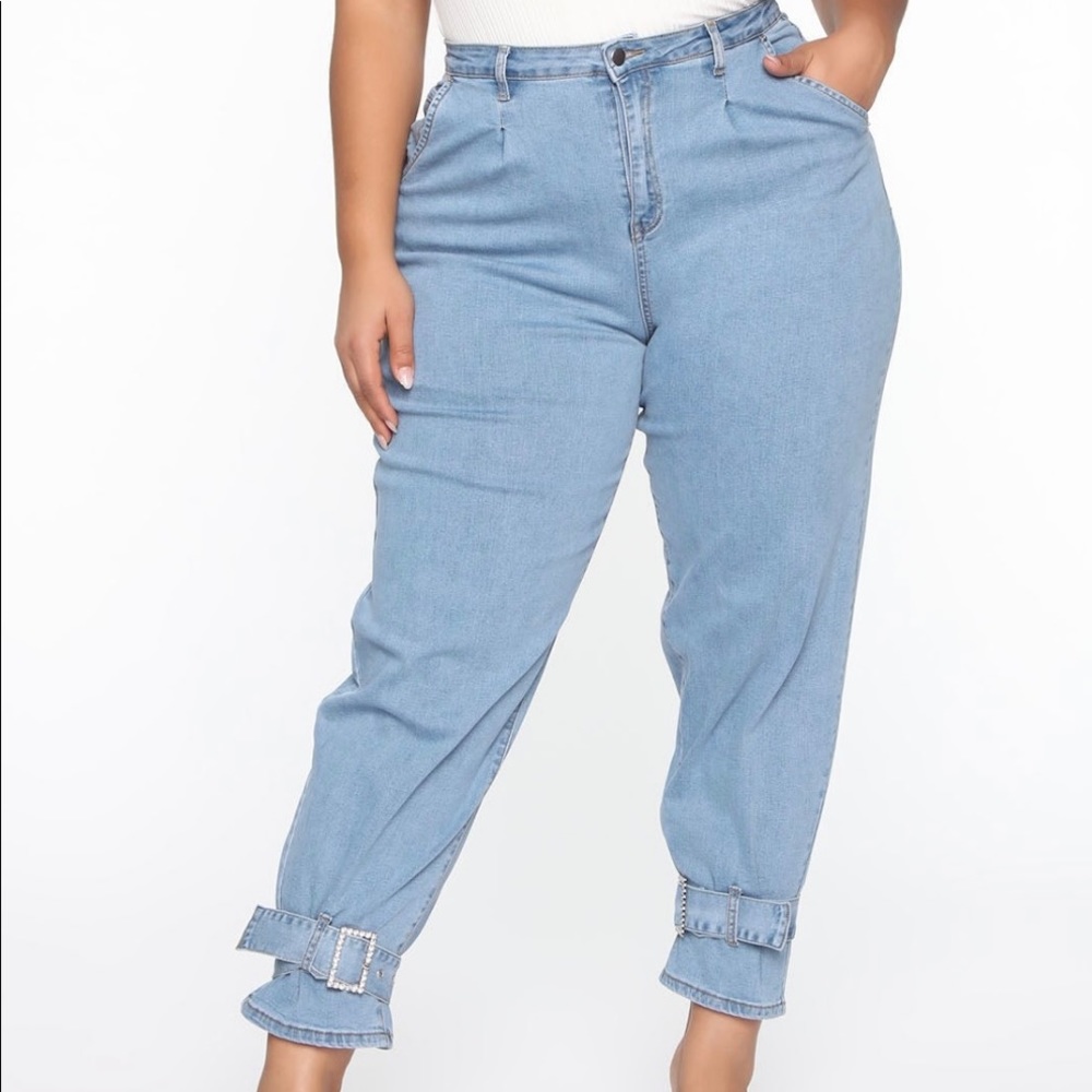 Rhinestone Cargo Jeans
